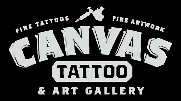 Canvas Tattoo & Art Gallery logo representing a community-driven, inclusive space blending fine tattoos with artistic excellence.
