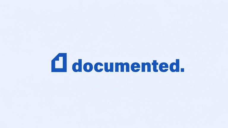 Documented.co logo with blue document icon and company name on a light background.