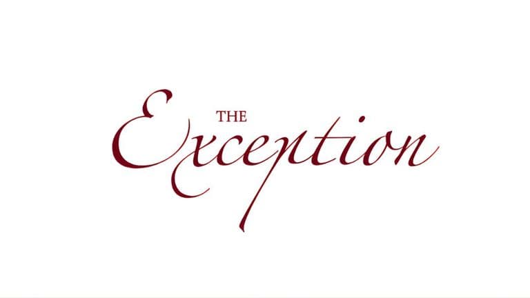 Logo of The Exception, a luxury matchmaking service offering bespoke, discreet, and personalized introductions for elite clients.