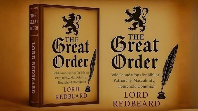 Cover of "The Great Order" by Lord Redbeard, exploring family structure, authority, and modern debates on household roles.