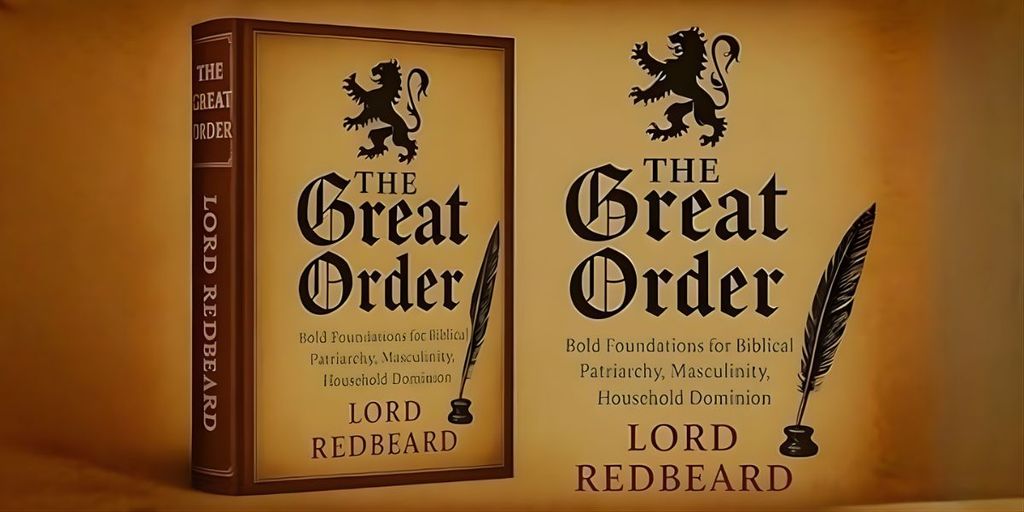 Cover of "The Great Order" by Lord Redbeard, exploring family structure, authority, and modern debates on household roles.