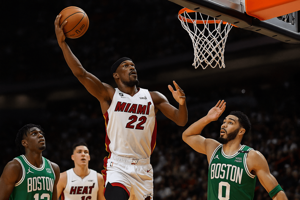 The Miami Heat Secure Playoff Spot with Thrilling Win Over the Boston Celtics