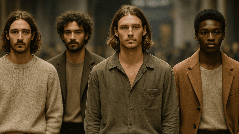 Men’s Grooming Trends at Autumn/Winter 2025 Shows: Embracing Naturalism and Authenticity