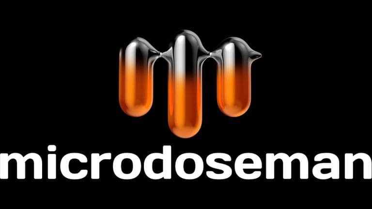 Microdoseman logo representing modern wellness for men, blending science-backed supplements with mindfulness to promote physical and mental well-being.