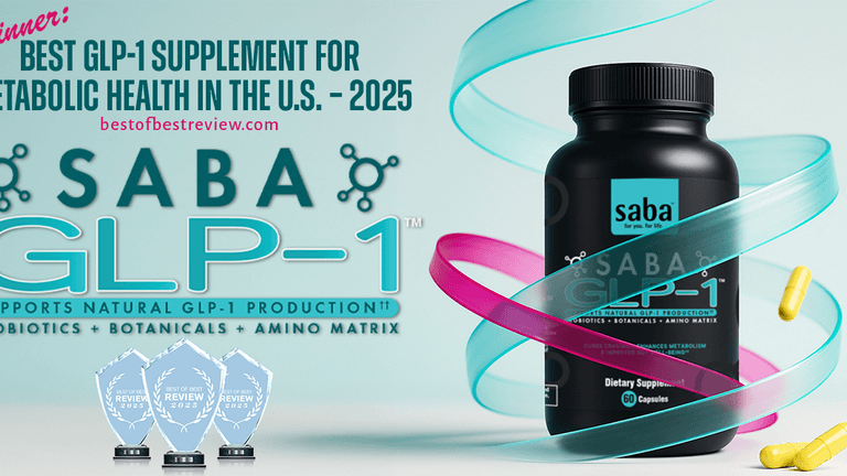 Saba GLP-1™: Award-winning supplement supporting natural metabolic health with probiotics, botanicals, and amino acids.