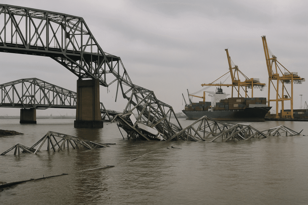 20250510 0506 baltimore bridge collapse simple compose 01jtvdv6f3f4096s1aaqh0py35