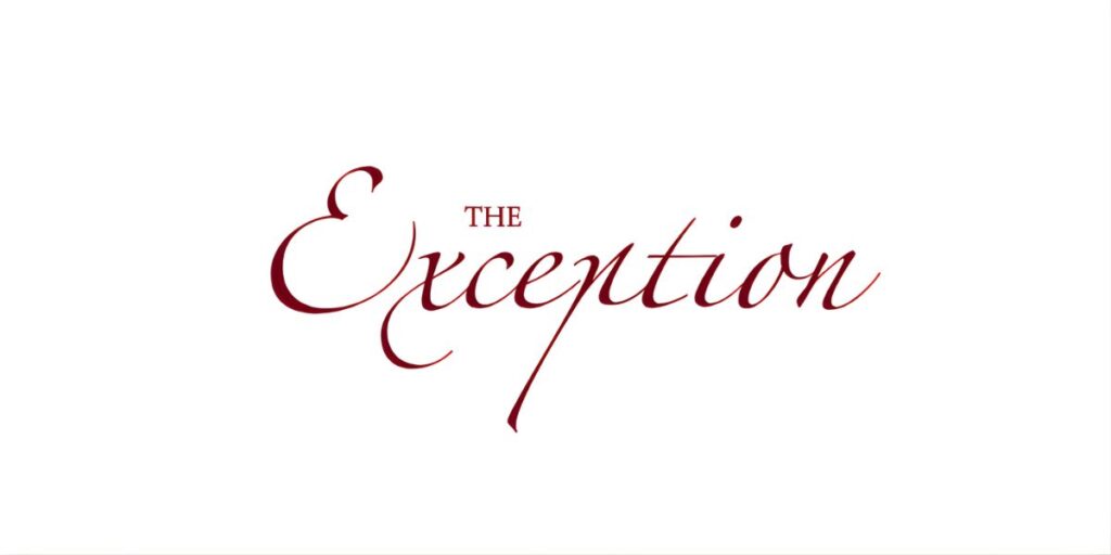 Logo of The Exception, a luxury matchmaking service offering bespoke, discreet, and personalized introductions for elite clients.