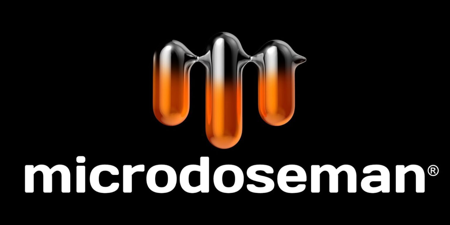 Microdoseman logo representing modern wellness for men, blending science-backed supplements with mindfulness to promote physical and mental well-being.