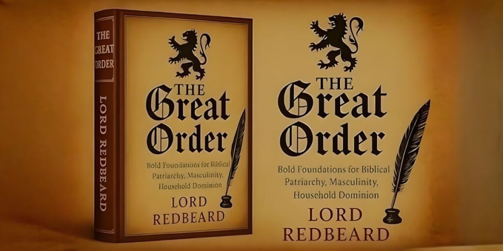 Cover of "The Great Order" by Lord Redbeard, exploring family structure, authority, and modern debates on household roles.